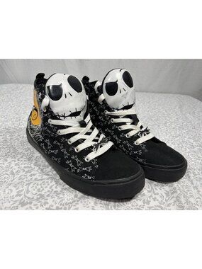 Adult Size 10 Ground Up Nightmare Before Christmas Jack Skellington High Tops